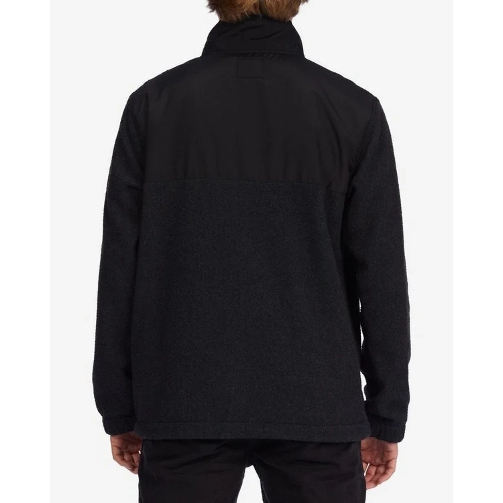 Billabong Boundary Trail Zip Up Fleece Black Mens Size Medium